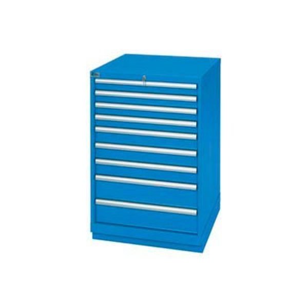 Lista International ListaÂ 9 Drawer Standard Width Cabinet - Bright Blue, No Lock XSSC0900-0901BBNL